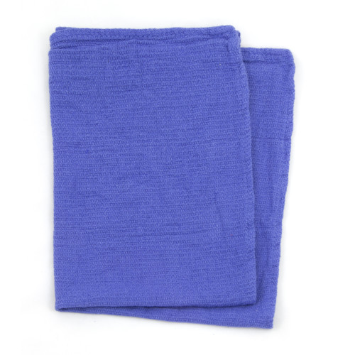 NEW BLUE HUCK TOWELS  RINSED