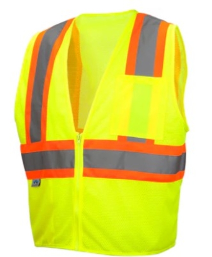 CLASS 2 HI VIS MESH TWO TONE SAFETY VEST  2X